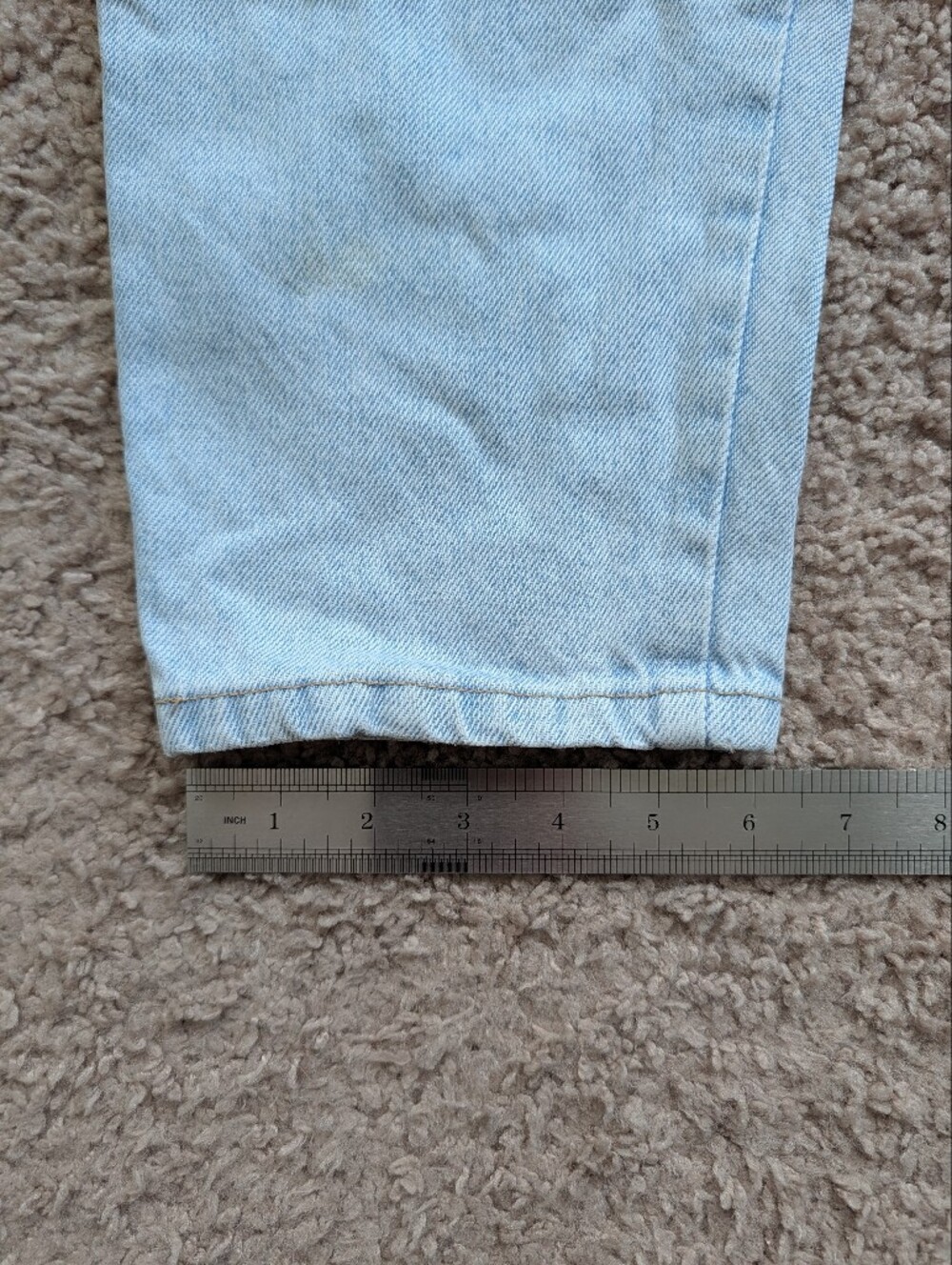 GUESS by Georges Marciano Girls Light Wash Blue Vintage 90s Denim Jeans Size 12 - Picture 12 of 12